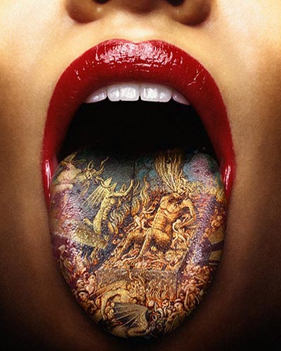 Tongue Tattoo Design